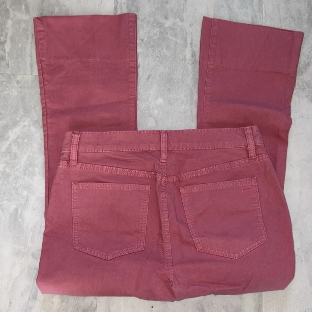 Tory Burch jeans  pants  cropped/ankle  midrise  slight flare leg DUSTY Rose EUC